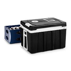 Klarstein BeerPacker, termoelektrický chladící box s funkcí udržování tepla, 50 L, A+++, AC/DC, vozík, černý