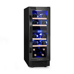 Klarstein Vinovilla 17 Built-in Duo Onyx Edition, dvouzónová vinotéka, 53l, 17 lahví, tříbarevné osvětlení, skleněné dveře
