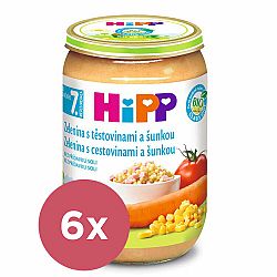 6x HiPP BIO zelenina s těstovinami a šunkou 220 g